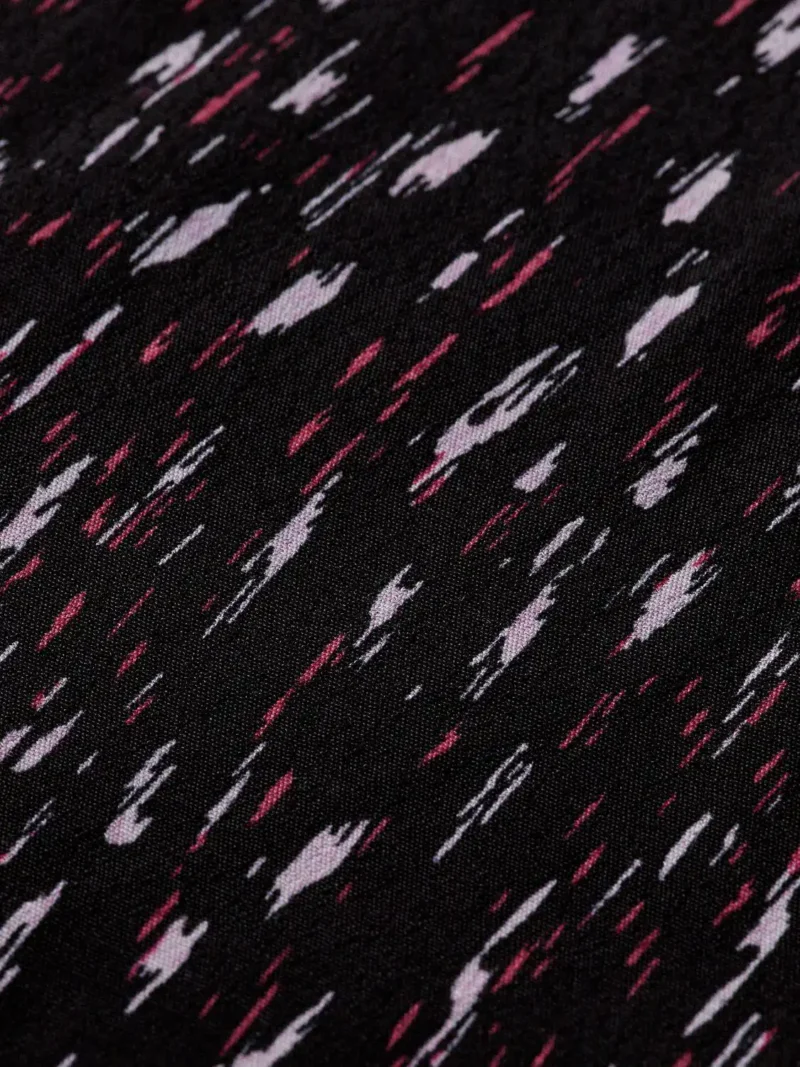 Scotch & Soda 172092 :  Long-sleeved printed V-neck mini dress Ikat rain - Image 5