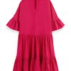 Scotch & Soda 170961 :  Ruffle-sleeved tiered mini dress Cherry pie - Image 4