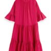 Scotch & Soda 170961 :  Ruffle-sleeved tiered mini dress Cherry pie - Image 6