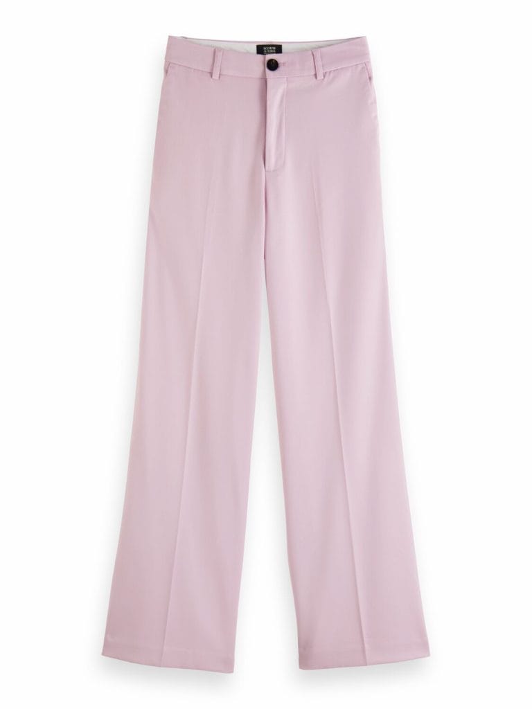 Scotch & Soda 172083 : Edie high-rise wide-leg trousers Lavender - Image 6
