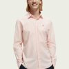 Scotch & Soda 169718  : Slim fit poplin shirt, Rose