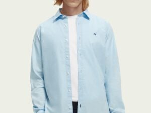Scotch & Soda 169718  : Slim fit poplin shirt, Sky