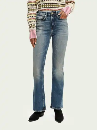 Scotch & Soda 170058 : The Charm high-rise classic flared jeans