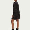 Scotch & Soda 170962 : Long-sleeved structured printed mini dress, Ikat rain - Image 3