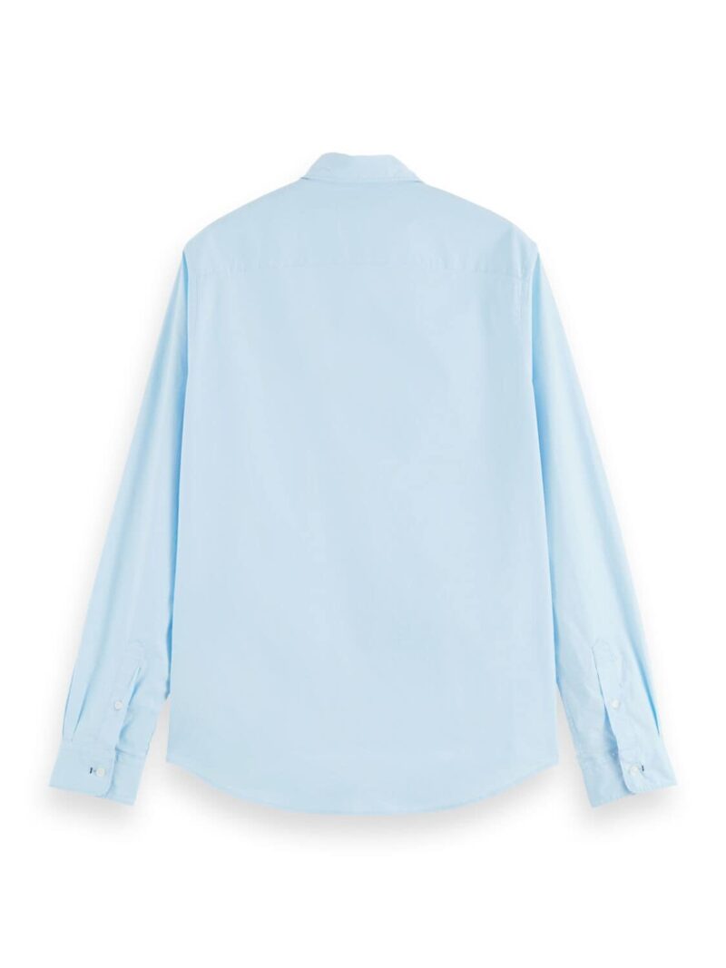 Scotch & Soda 169718  : Slim fit poplin shirt, Sky - Image 5