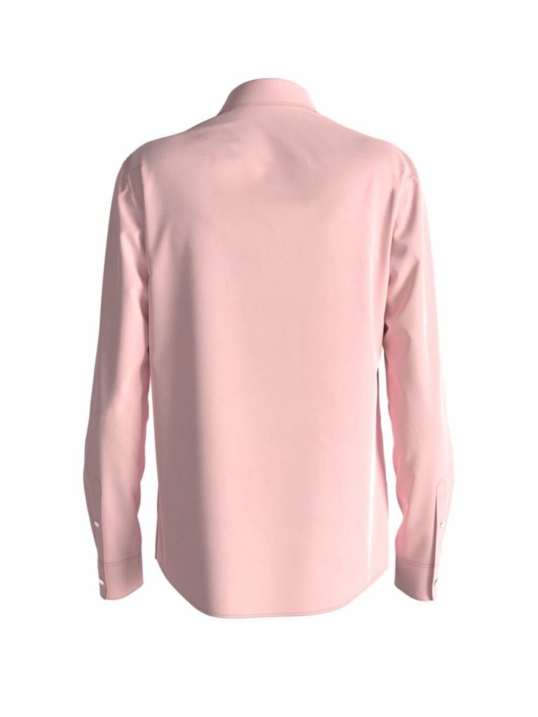 Scotch & Soda 169718  : Slim fit poplin shirt, Rose - Image 5