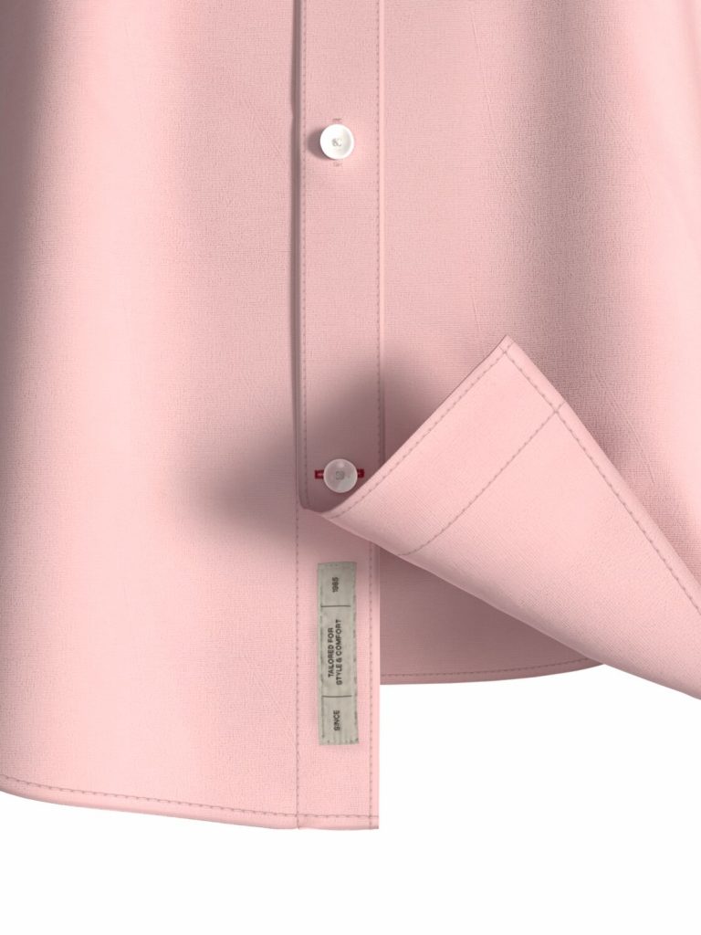 Scotch & Soda 169718  : Slim fit poplin shirt, Rose - Image 6