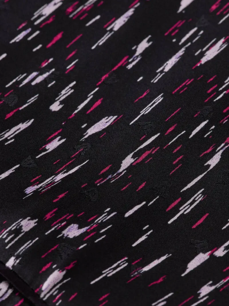 Scotch & Soda 170962 : Long-sleeved structured printed mini dress, Ikat rain - Image 6