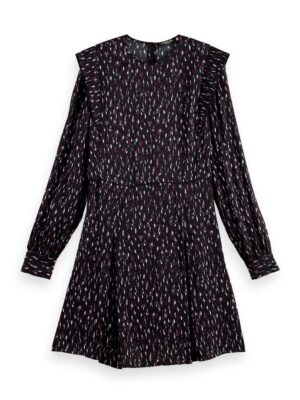 Alternative view of Scotch & Soda 170962 : Long-sleeved structured printed mini dress, Ikat rain