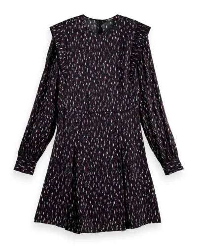 Alternative view of Scotch & Soda 170962 : Long-sleeved structured printed mini dress, Ikat rain