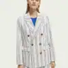 Scotch & Soda 170900 : Double-breasted striped blazer, Club stripe