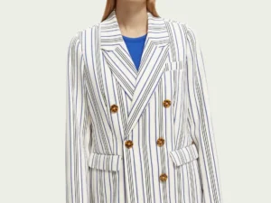 Scotch & Soda 170900 : Double-breasted striped blazer, Club stripe