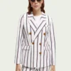 Scotch & Soda 170900 : Double-breasted striped blazer