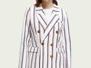 Scotch & Soda 170900 : Double-breasted striped blazer