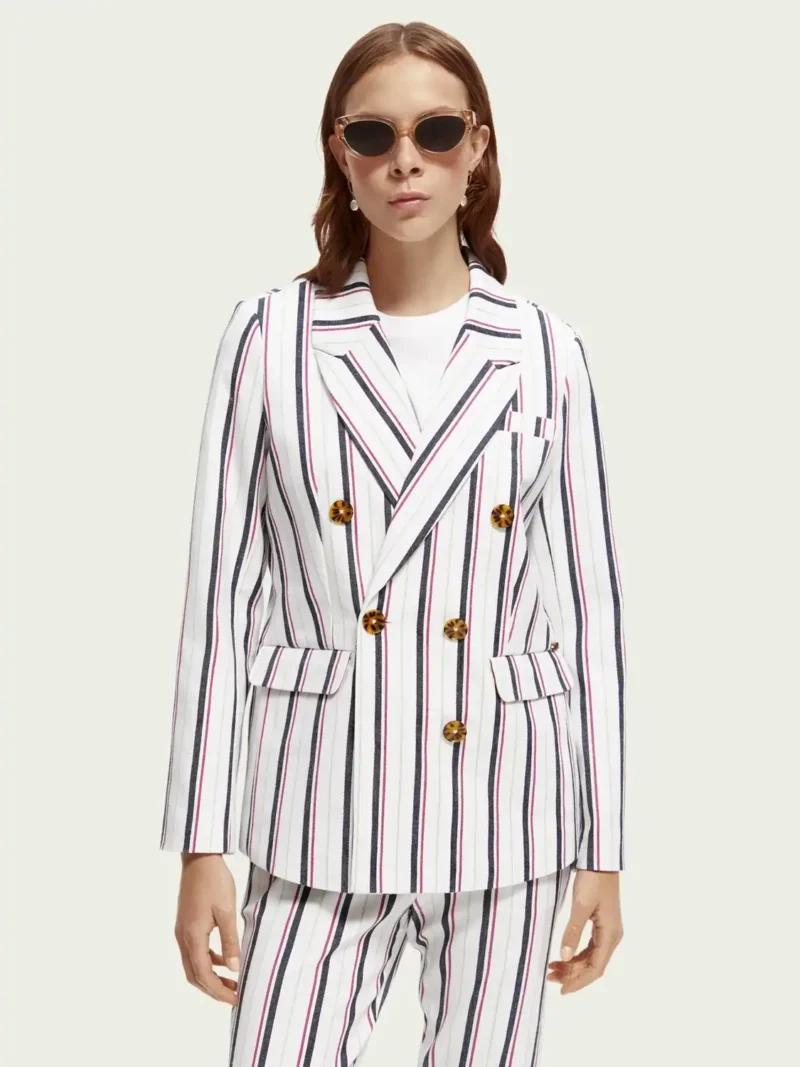 Scotch & Soda 170900 : Double-breasted striped blazer
