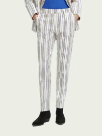 Scotch & Soda 170933 : Lowry mid-rise slim fit trousers, Club stripe