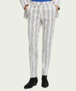 Scotch & Soda 170933 : Lowry mid-rise slim fit trousers, Club stripe