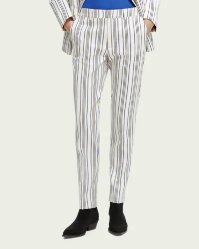 Scotch & Soda 170933 : Lowry mid-rise slim fit trousers, Club stripe