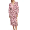 Scotch & Soda 170956 :  Long-sleeved belted V-neck midi dress, Brushed Ikat cherry