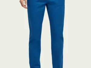 Scotch & Soda 171532 : Essentials Stuart organic regular slim-fit stretch chino , Riviera blue
