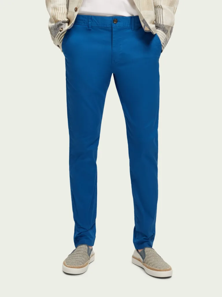 Scotch & Soda 171533 : Essentials Mott super-slim fit chino, Riviera Blue