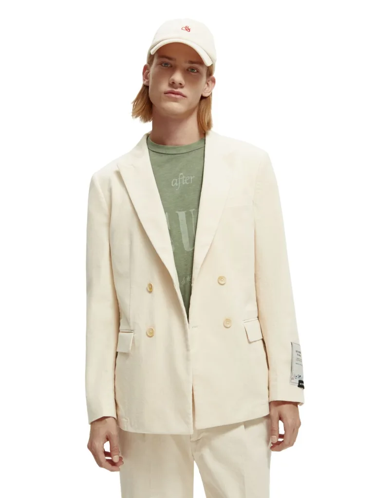 Scotch & Soda 169774 :  Double-breasted corduroy blazer