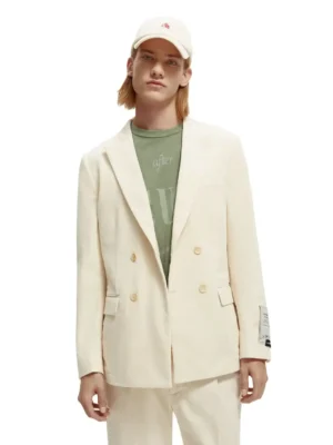 Scotch & Soda 169774 : Double-breasted corduroy blazer