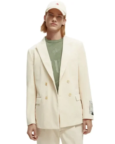 Scotch & Soda 169774 :  Double-breasted corduroy blazer