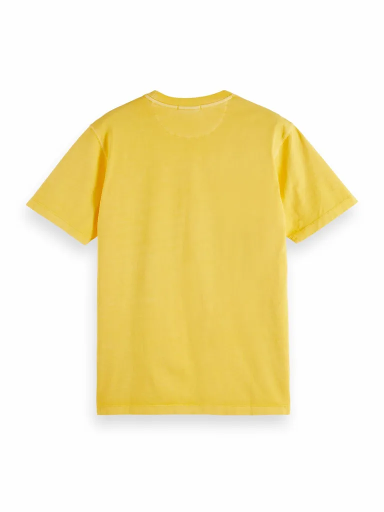 Scotch & Soda 171685 : Regular fit garment-dyed T-shirt, Sunshine - Image 3