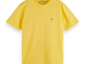 Scotch & Soda 171685 : Regular fit garment-dyed T-shirt, Sunshine