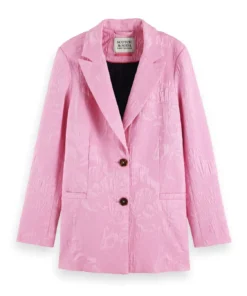 Alternative view of Scotch & Soda 171867 :  Single-breasted jacquard blazer, Orchid Pink