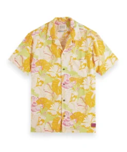 Alternative view of Scotch & Soda 171643 : Printed camp shirt, Yellow floral