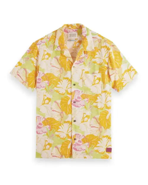 Alternative view of Scotch & Soda 171643 : Printed camp shirt Yellow floral