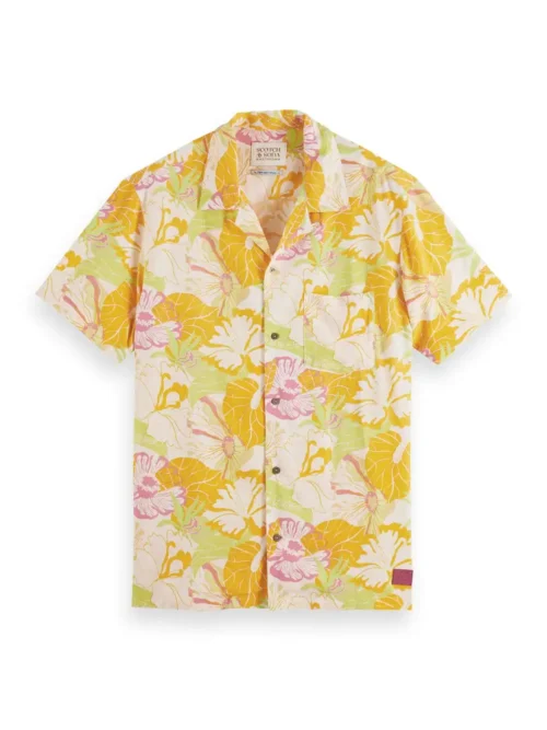 Alternative view of Scotch & Soda 171643 : Printed camp shirt Yellow floral