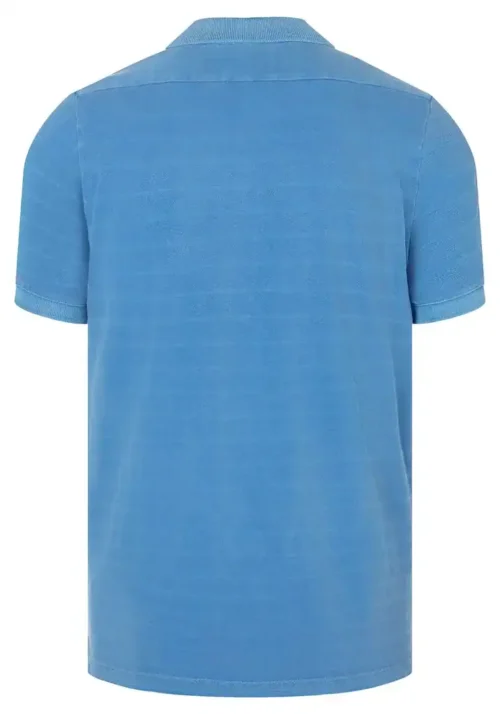 Timezone : Tonal striped polo shirt Blue - Image 6