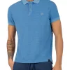 Timezone : Tonal striped polo shirt Blue