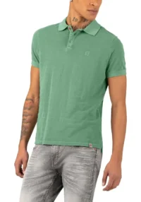 Timezone : Tonal striped polo shirt, Green