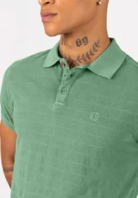 Alternative view of Timezone : Tonal striped polo shirt, Green