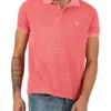 Timezone : Tonal striped polo shirt, Strawberry