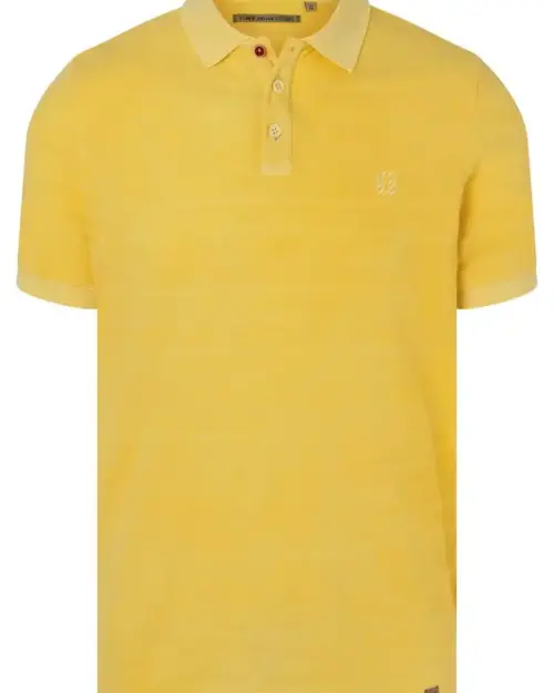 Alternative view of Timezone : Tonal striped polo shirt Yellow