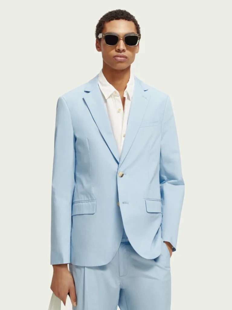 Scotch & Soda 171558:  Single-breasted poplin blazer, Sea blue