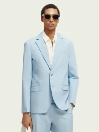 Scotch & Soda 171558:  Single-breasted poplin blazer, Sea blue