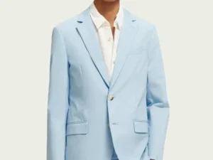 Scotch & Soda 171558:  Single-breasted poplin blazer, Sea blue
