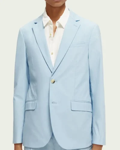 Alternative view of Scotch & Soda 171558:  Single-breasted poplin blazer, Sea blue