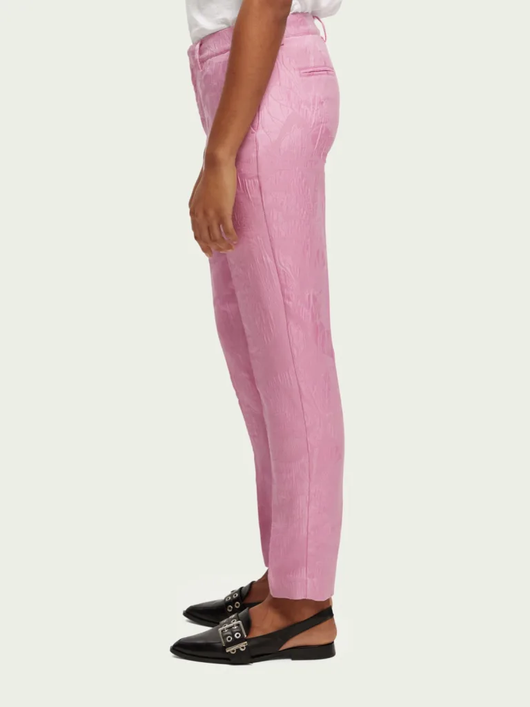 Scotch & Soda 171925 : The Lowry mid-rise slim fit trousers, Orchid pink - Image 4