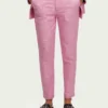 Scotch & Soda 171925 : The Lowry mid-rise slim fit trousers, Orchid pink