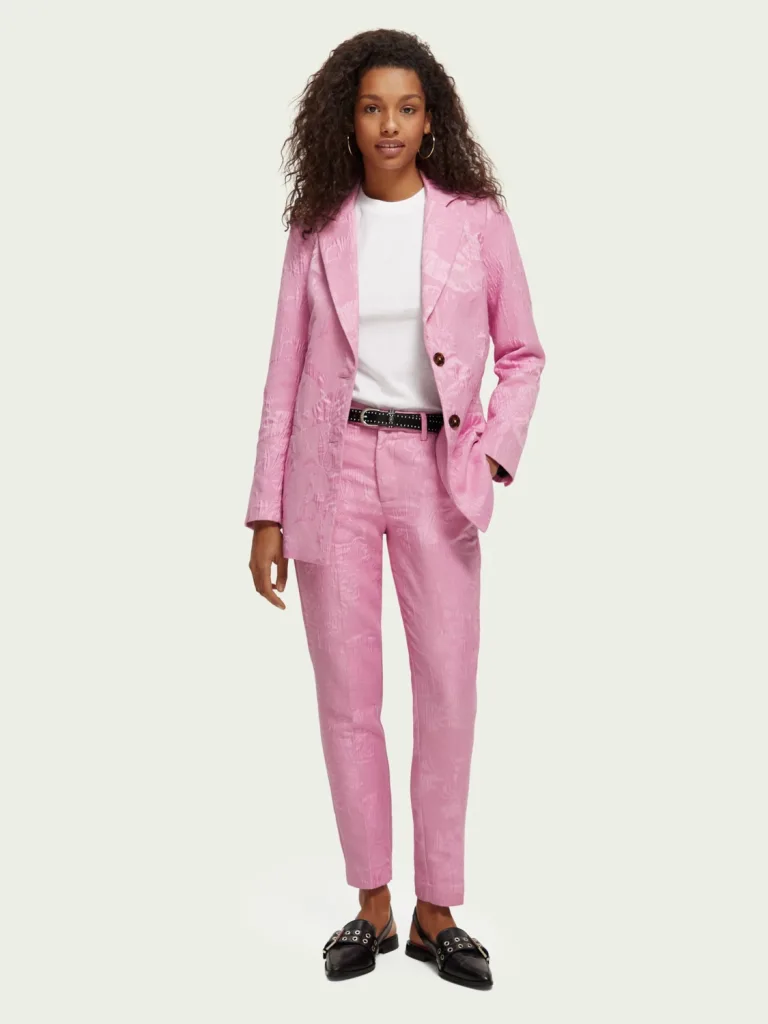Scotch & Soda 171925 : The Lowry mid-rise slim fit trousers, Orchid pink - Image 2