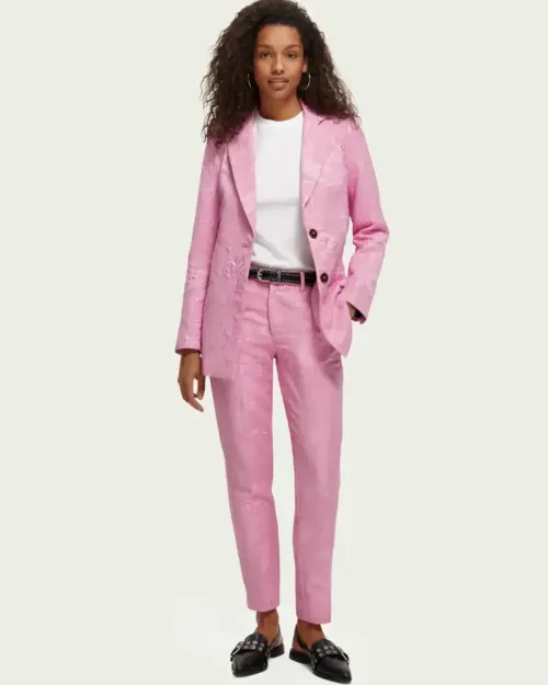 Alternative view of Scotch & Soda 171925 : The Lowry mid-rise slim fit trousers, Orchid pink