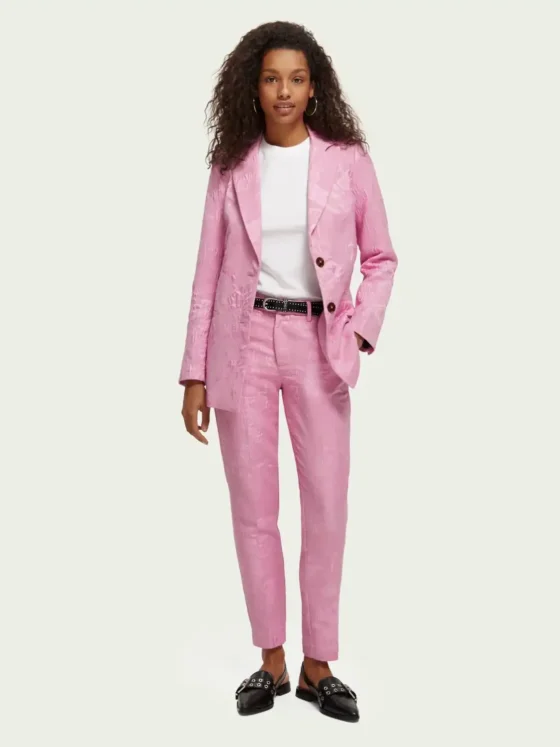 Scotch & Soda 171925 : The Lowry mid-rise slim fit trousers, Orchid pink - Image 2