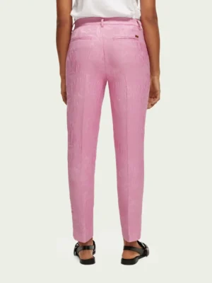 Scotch & Soda 171925 : The Lowry mid-rise slim fit trousers, Orchid pink image3